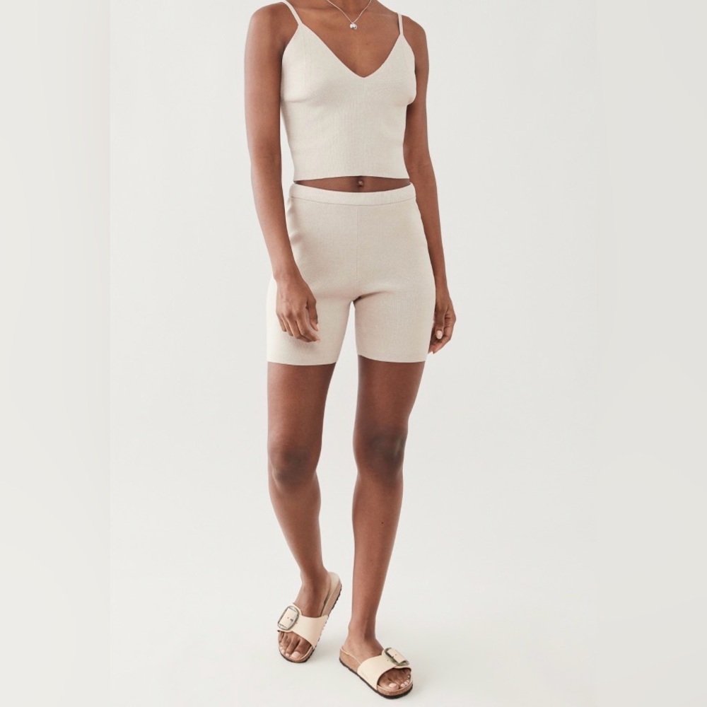 Wayf knit shorts & tank set